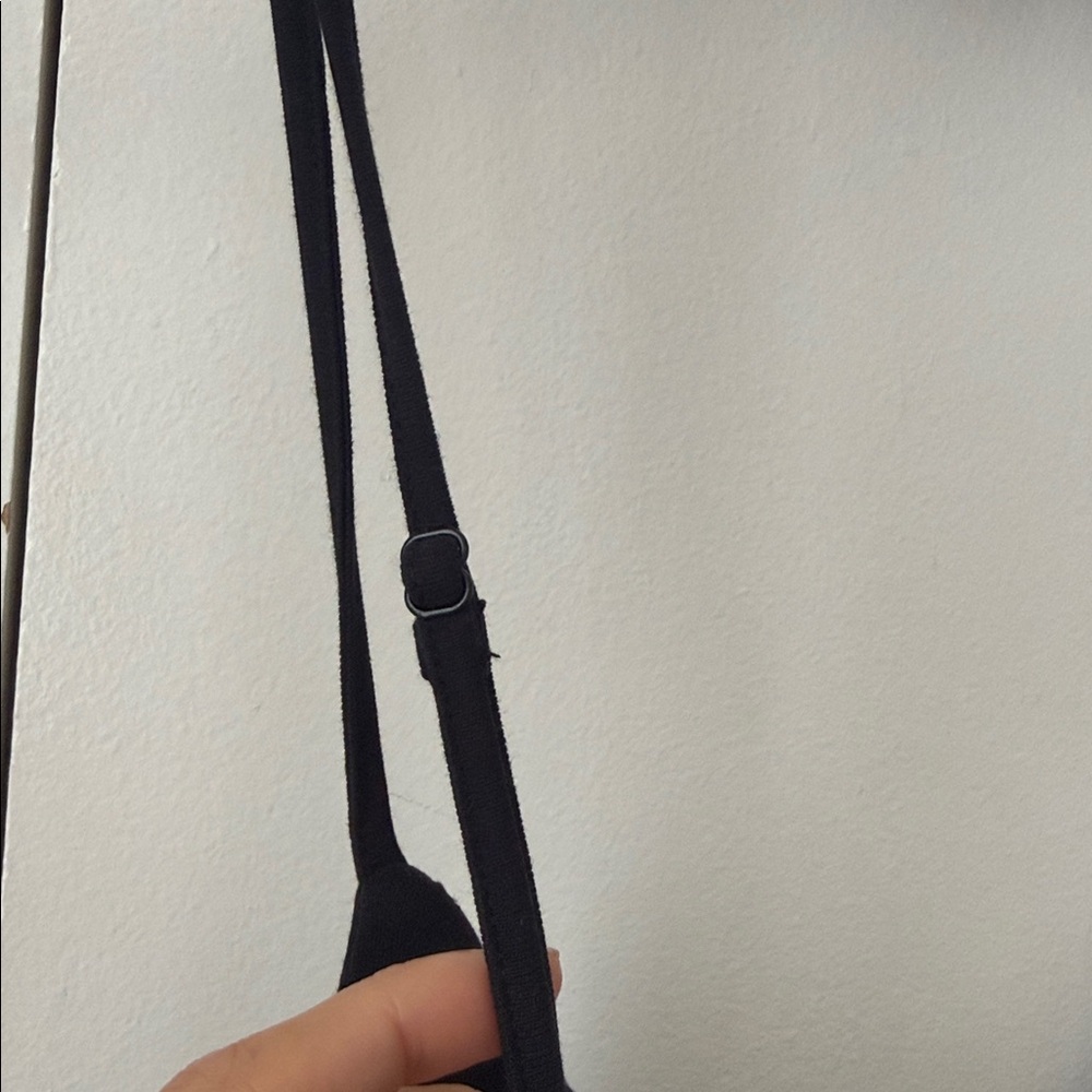 Black Twist Front Midi Dress Adjustable Straps - Picture 4 of 7